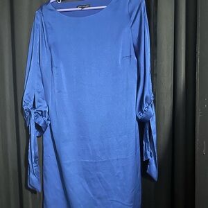 Banana Republic Royal Blue Long Sleeve Shift Dress